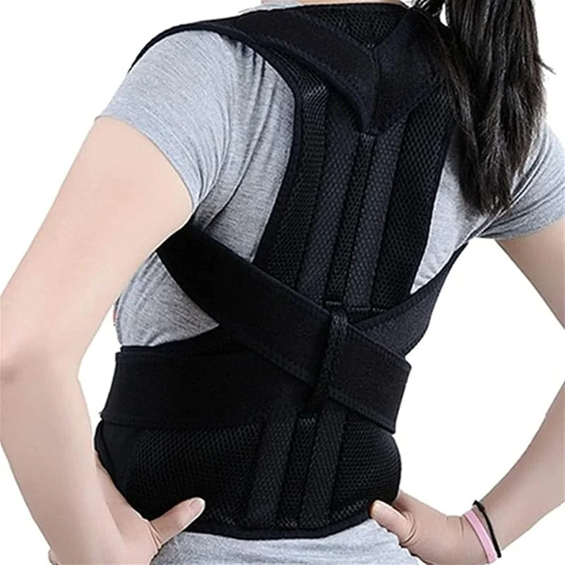 Talla Grande XS-5XL Corrector De Postura para Hombres Y Mujeres Faja Lumbar Cinturón De Soporte Lumbar Entrenador De Postura Ajustable Brinda Soporte para Hombros Clavícula(XXL) — Roupa aquecida