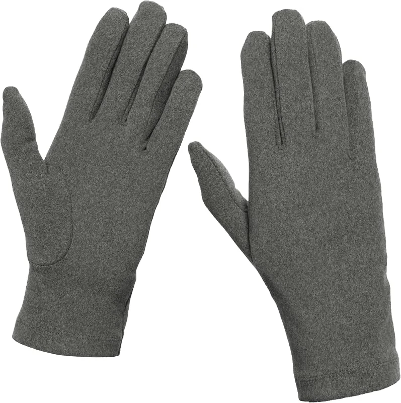 luvas térmicas para mulher inverno fabricadas inteiramente na Itália, luvas de inverno térmicas elegantes em tecido para o frio, luvas para o trabalho e o desporto, dedos de luvas — Roupa aquecida
