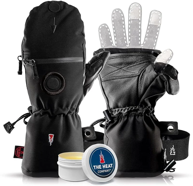 The Heat Company Shell Luvas - luvas inverno homem e mulher - luvas impermeáveis homem - luvas esqui homem e mulher - luvas de neve - luvas snowboard homem - sem forro — Cozinha e lar