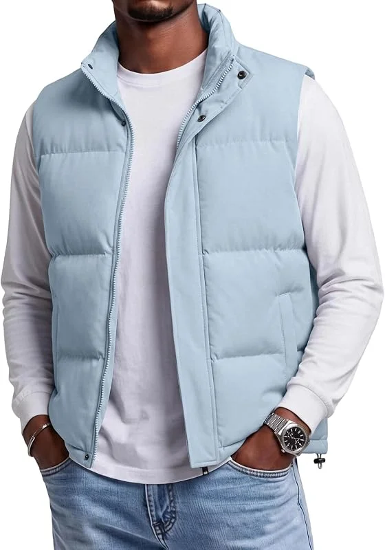 TOFOTL Colete de penas para homem, para exteriores, inverno, trail — Roupa aquecida