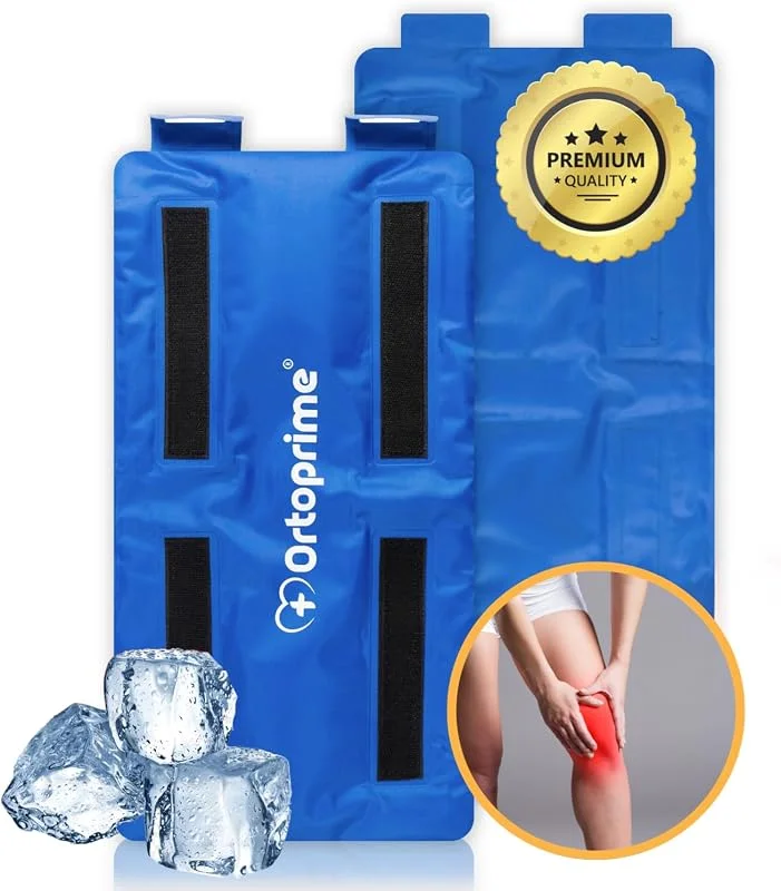 OrtoPrime Bolsa de gel frio para lesões, gel e calor, reutilizável, bolsa de gelo, lesões no joelho congelador e micro-ondas, bolsa calor adaptável a qualquer parte do corpo — Roupa aquecida