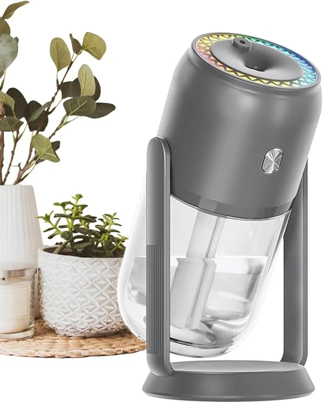 Mini humidificador 2 en 1, 280 ml, 2 temporizadores de nebulización