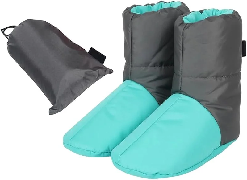Botines De Plumas para Exteriores para Mujeres Y Hombres, Transpirables, Calentadores De Pies, Pantuflas, Calcetines Cálidos Impermeables, Botas Aislantes, Cubrepies. — Aquecimento