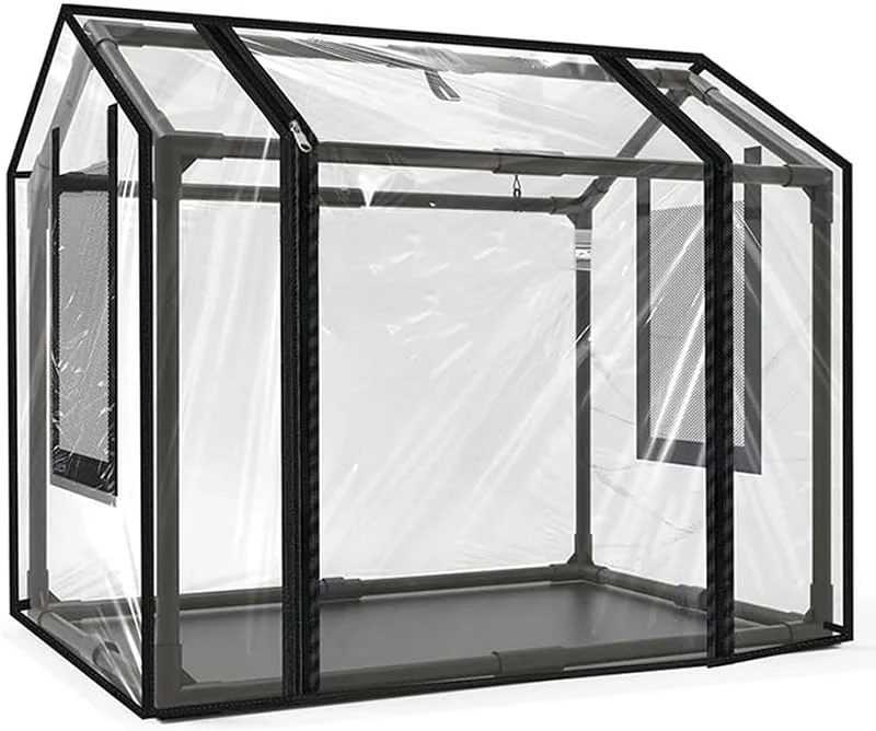 Mini estufa para interiores, estufa pequena de 23, 6 x 15, 7 x 19, 7 polegadas com moldura resistente e cobertura transparente para suculentas, início de sementes, plantas de interior — Aquecimento