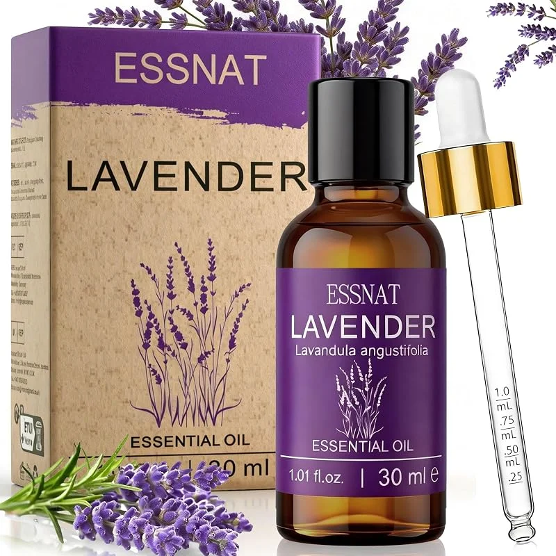 Óleo essencial de lavanda 30 ml, óleo essencial de lavanda 100% natural, procedente de lavanda autêntica, ideal para aromaterapia, difusores de óleos essenciais, massagem e projetos DIY — Humidificador