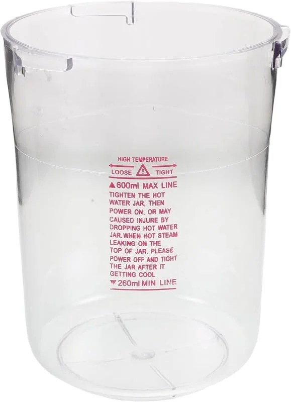 Vaso de agua de vapor facial de 600 ml, tanque de repuesto de plástico ABS para tratamientos de belleza de spa y procedimientos de cuidado facial con salida de niebla fina consistente — Humidificador