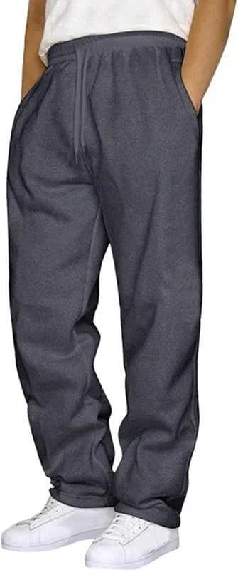 Pantalones de chándal para hombre, talla única, pantalones de fitness, pantalones de fitness, Gy1., L — Roupa aquecida