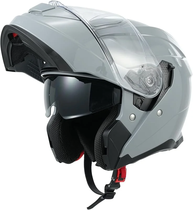 MY Capacete de moto modular 935, homologado ECE 22.06 com viseiras duplas para homem e mulher — Cozinha e lar