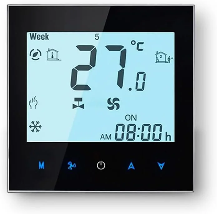 Modbus RTU Termostato - série 1000 termostato programável para aquecimento ou ar condicionado, controlo remoto de telemóvel compatível com Alexa, Google Home, IFTTT