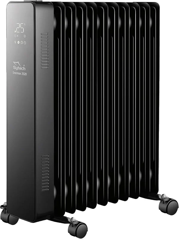 Sytech radiador de óleo, enermax 2520, digital, 11 elementos, 2500w, preto — Aquecimento