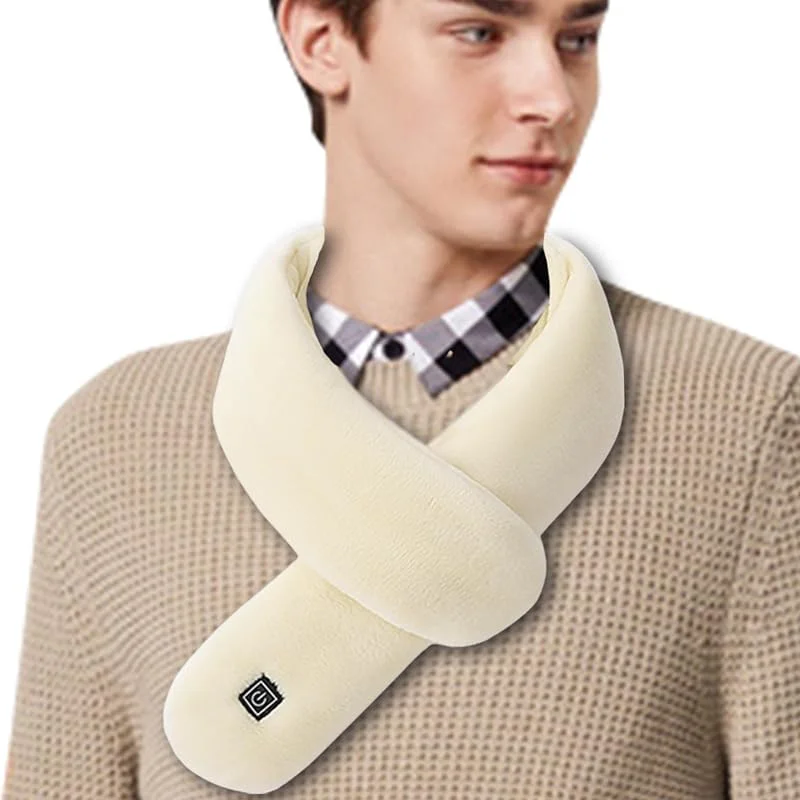 Bufanda eléctrica genérica, calentador de nuca eléctrica, bufanda con recarga y 3 niveles de calefacción, para hombres en invierno, Navidad, esquí, carreras, viajes y exteriores — Roupa aquecida