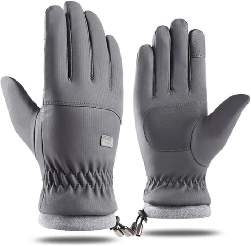 IZUS Luvas impermeáveis para homem, impermeáveis, para clima frio, para ecrã tátil, resistentes ao vento, luvas de esqui, luvas de ciclismo com forro polar térmico, luvas de ciclismo — Cozinha e lar