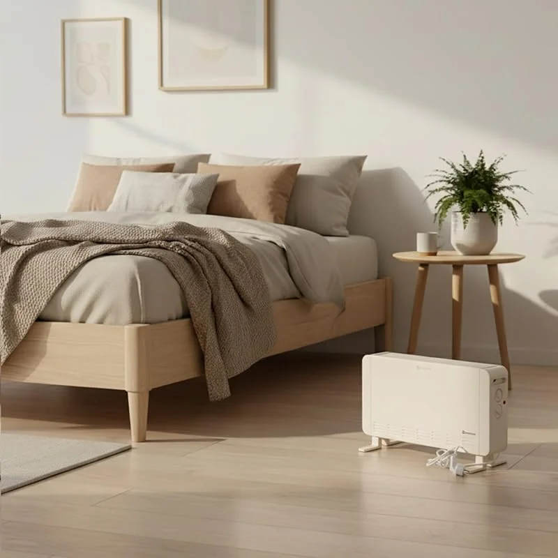 M Mimotec – Radiador conector elétrico White Broken Equation 2000W, potência regulável 800 – 2000 W, silencioso 0 dB, com termostato ajustável, uso interior — Aquecimento