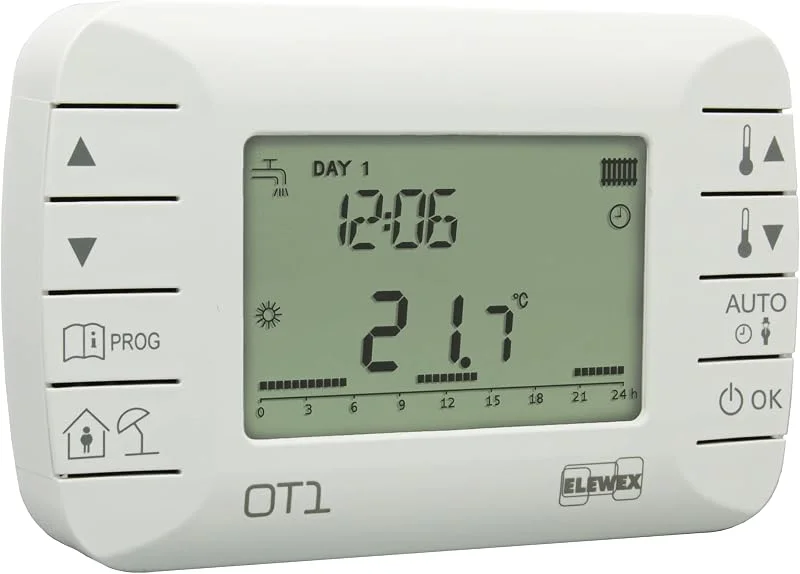 VEMER VE794100 OT1 - Termostato aquecimento ambiental semanal modular para caldeira com protocolo OpenTherm classe V, branco