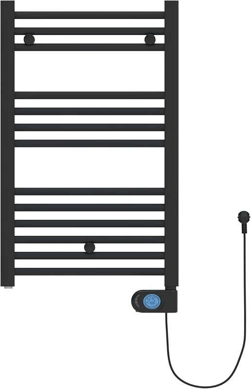 facula - Radiador toalheiro elétrico líquido série PE preto de baixo consumo 400 w — Aquecimento
