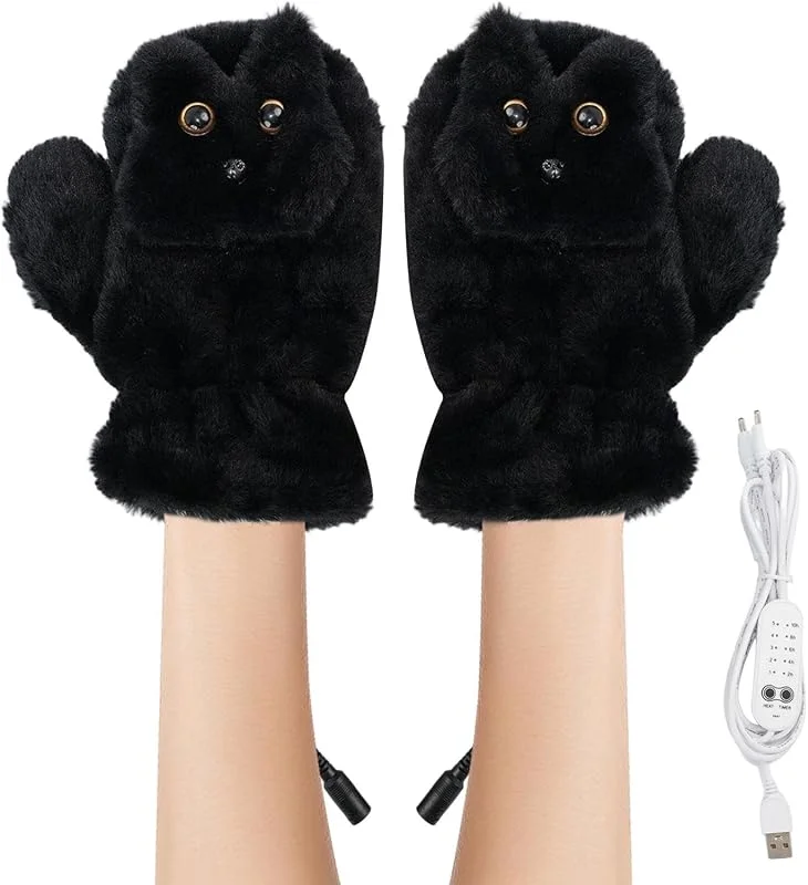 Guantes calefactables de hombre Calientamanos USB y bonitos lavables — Cozinha e lar