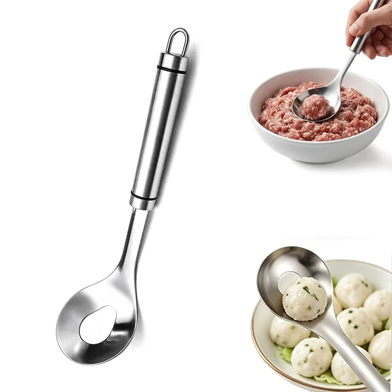 Máquina de fazer almôndegas de aço inoxidável, prata 1 peças — Cozinha e lar
