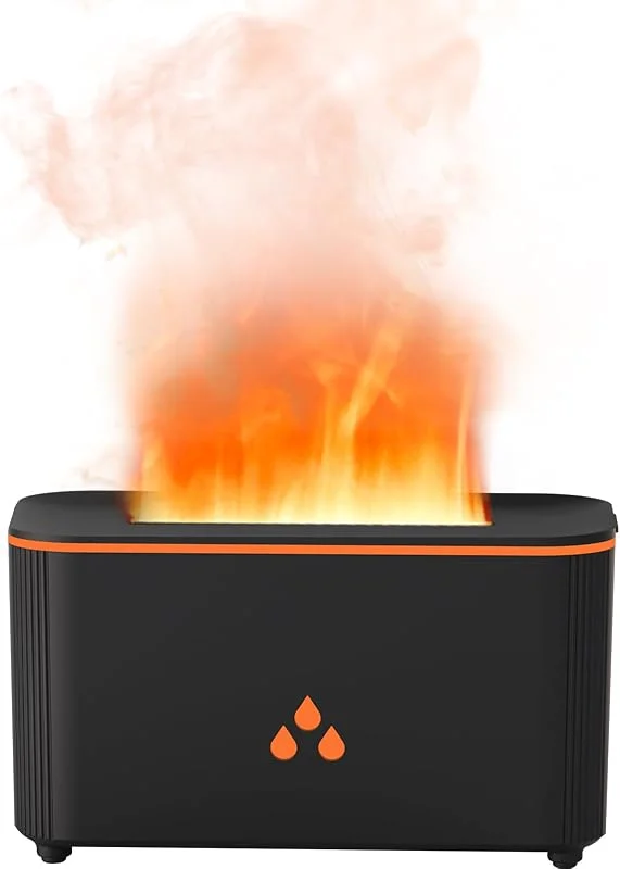 LtYioe - Difusor de óleo essencial, aromaterapia ultrassónica, humidificador de névoa fria de 160 ml com controlo remoto, luz de humor e 2 modos Msit, desligamento automático silencioso e sem