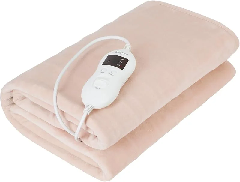 Camry CR-7423 Aquenta camas elétricas, 8 níveis de temperatura, temporizador, lavável, 150 x 80 cm, proteção contra sobreaquecimento, forro polar, bege, 60 W