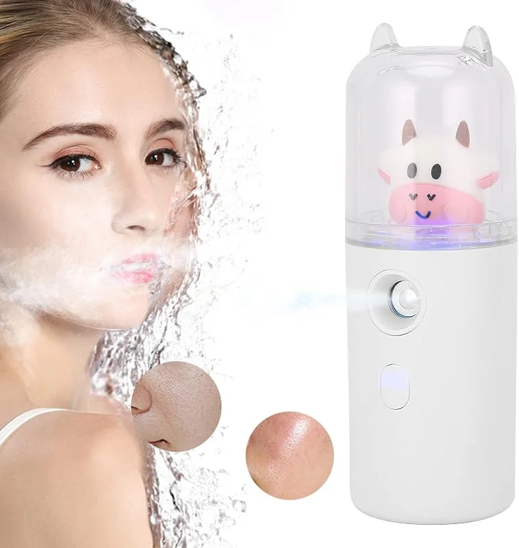 Vaporizador facial nano hidratante, portátil USB 30 ml para cuidados com o rosto e pele — Humidificador