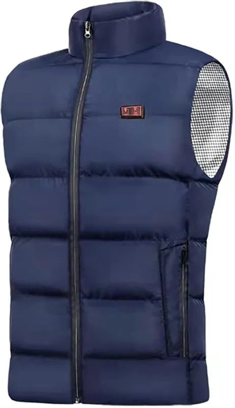 Chaleco USB con 3 Niveles de Temperatura, tamaño Ajustable for Mujeres y Hombres, Lavable for Caza en Invierno y Acampada al Aire Libre.(Bleu, S) — Cozinha e lar
