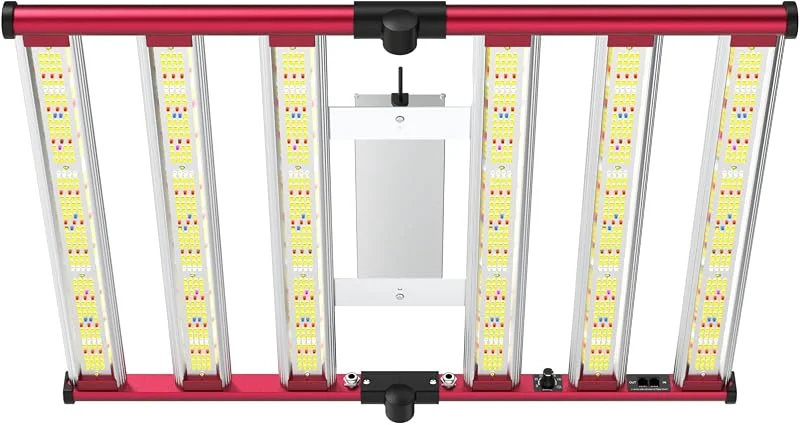 AGLEX 330 W Luzes de cultivo, LED Grow Light luz de espectro completo com UV IR, ligação em corrente Daisy, dobrável e regulável, estilo de barra de luz de plantas para cultivo de interior, cobertura — Aquecimento