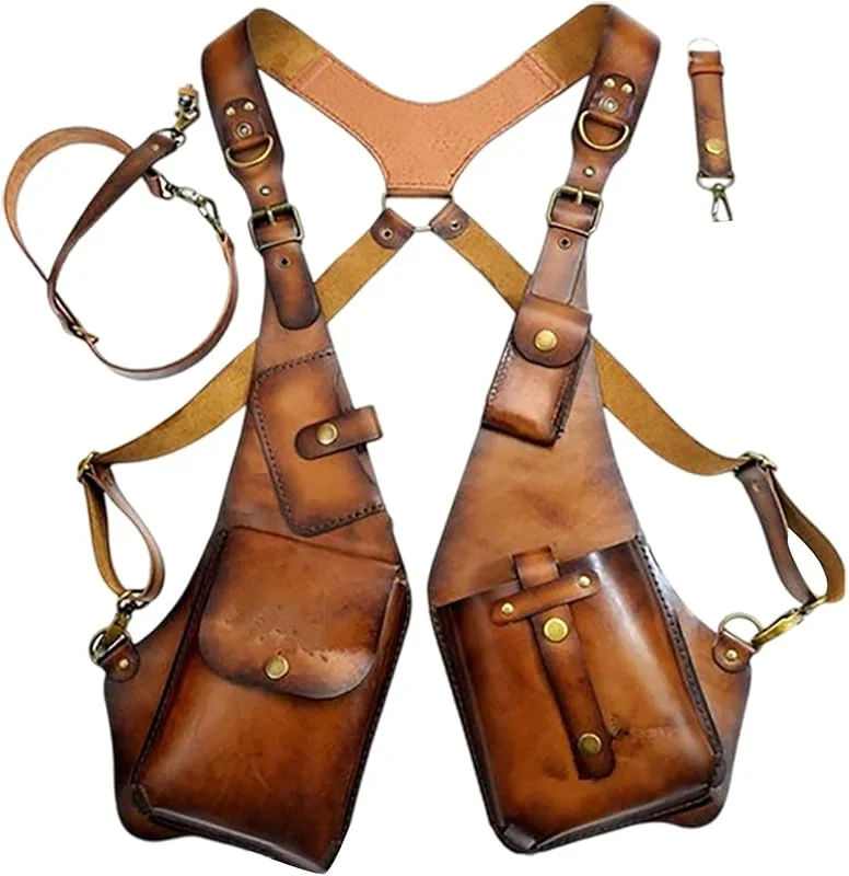 Chaleco medieval para mujer, con bolsillo en el antebrazo, para fiesta de Halloween — Roupa aquecida