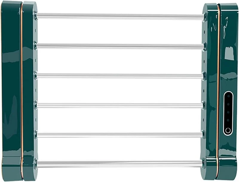 Radiador toalheiro elétrico, casa de banho inteligente montado na parede, temporizador de poupança de energia, toalheiro elétrico com aquecimento, giratório 90 ° (35 * 27 * 10 cm), A, Drying