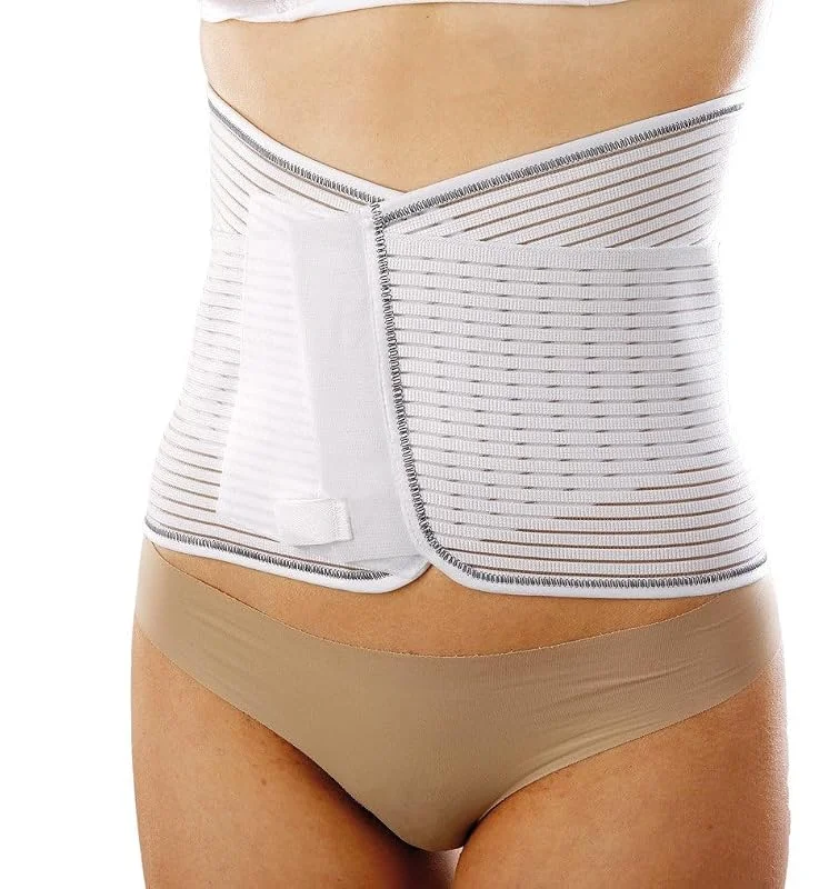 Art. 3080 Faixa sacrolumbar semirrígida cor bege, tamanho L 85-94 cm — Roupa aquecida