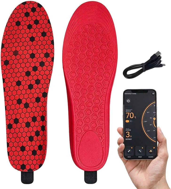 Plantillas Calefactables Calientapiés Recargable Con Control Por App — Roupa aquecida