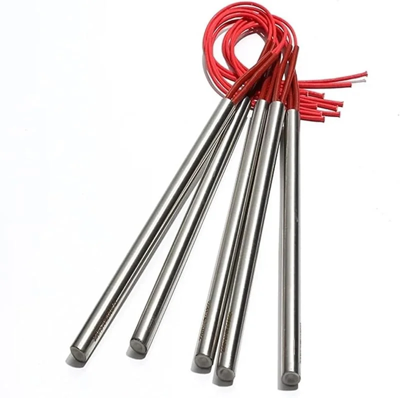 Calentador eléctrico Tubular de Cartucho, Extremo único, 201SUS, 6mm, 380-500mm, Elemento Resistencia al Calentamiento Duradero, 5 uds(220V, 750W 6x500mm(DXL)) — Aquecimento