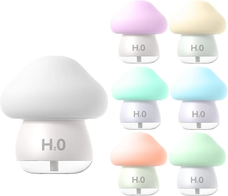 Humidificador de ambiente para dormitorio portátil 7 colores