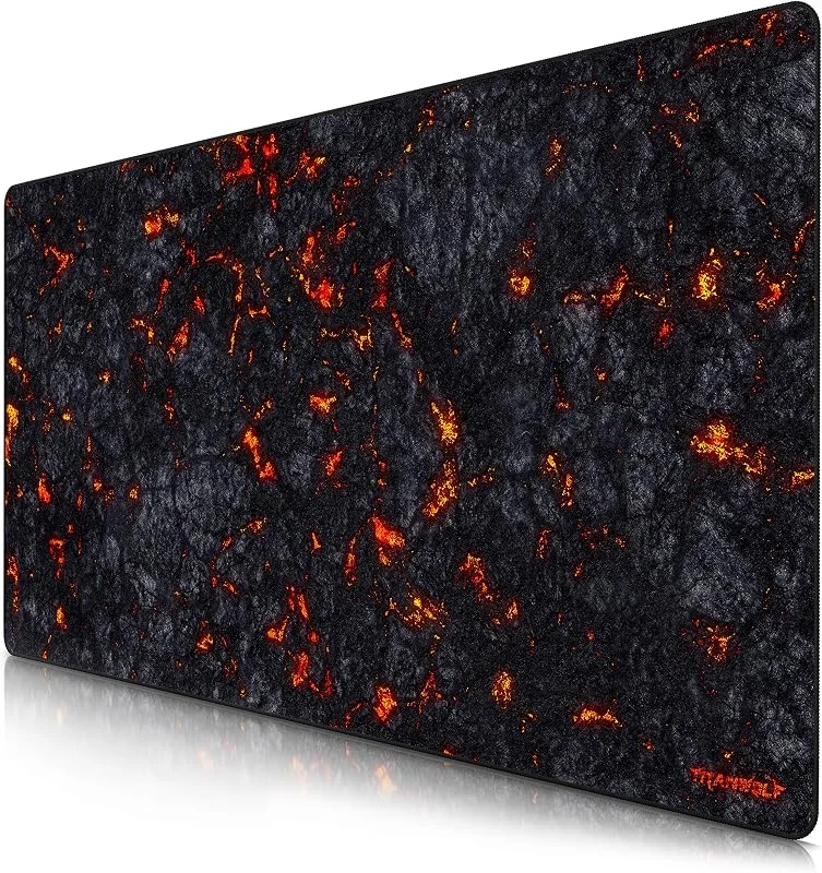 TITANWOLF - Tapete de rato de tamanho grande 1200 x 600 mm, Mouse Pad Gaming XXXL para precisão e velocidade em jogos, antiderrapante, superfície de tecido, para rato e teclado — Aquecimento