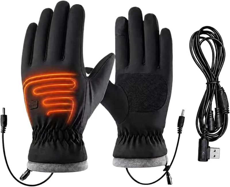 Guantes Calefactables Mujer 3 Ajustes Calor Mitones Unisex Impermeables — Cozinha e lar