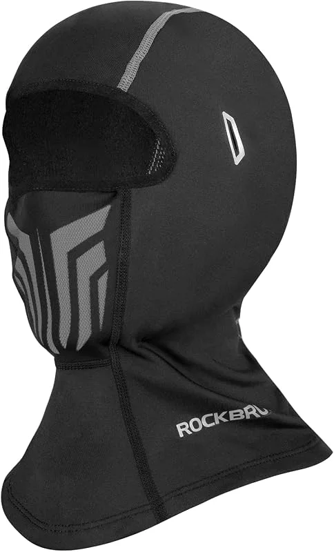 ROCKBROS Balaclava inverno térmico anti-vento, balaclava respirável para esqui mota ciclismo snowboard ski, unissexo — Roupa aquecida