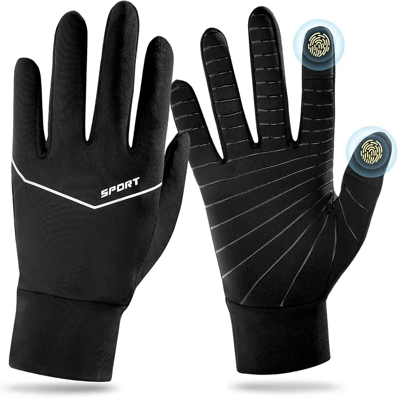Naler Luvas quentes de inverno, antiderrapantes, para ecrã tátil, resistentes ao vento, resistentes à água, luvas térmicas, luvas de ciclismo para clima frio, para homens e mulheres — Cozinha e lar
