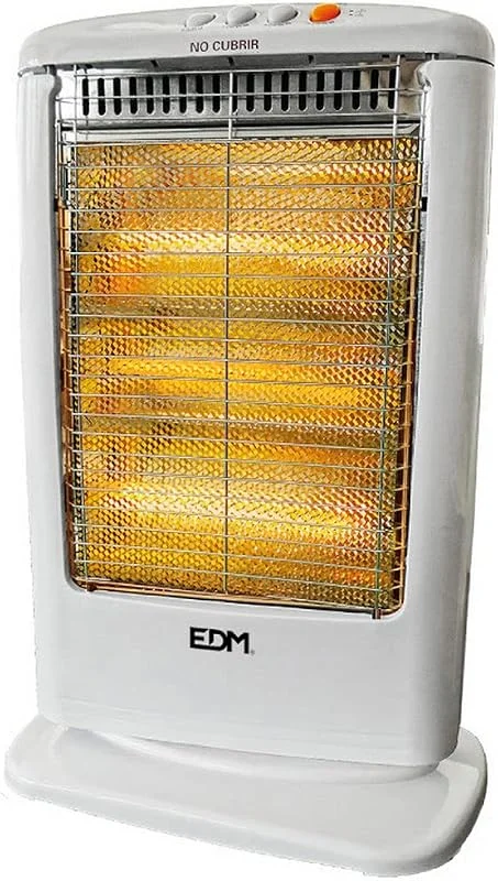 Edm Grupo 07117 Aquecedor de Quartzo - Modelo Econômico - Anti-Capotamento - 400-800-1200W — Cozinha e lar