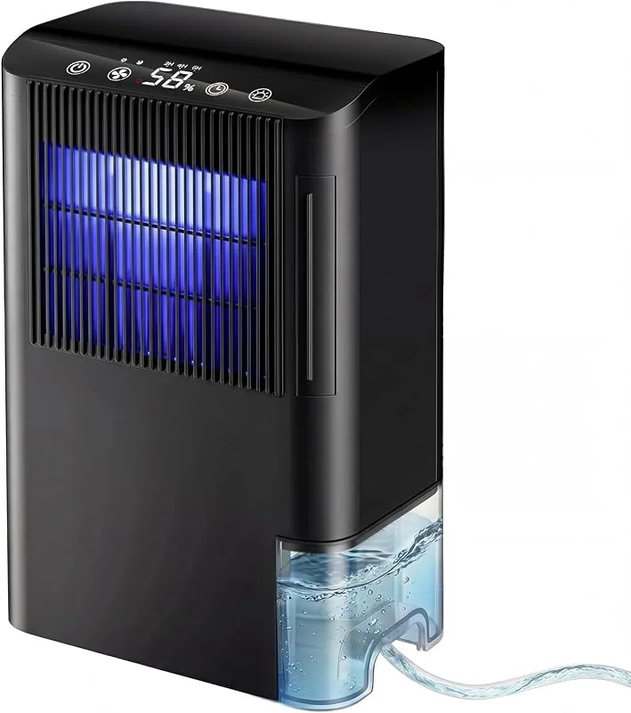 Desumidificador dessecante giratório com ecrã digital de humidade para casa — Humidificador