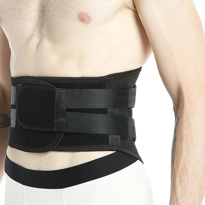 NEOtech Care Faixa lombar Acessório respirável e ajustável para a parte inferior das costas, estrutura dupla de compressão - proteção para levantamento de pesos (preto, M) — Roupa aquecida