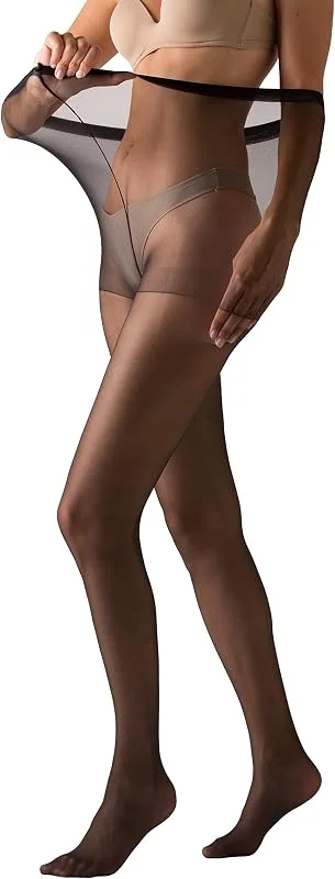 Gi&Gi Meias-calças para mulher tamanho grande, semi-transparente, 40 Deniers — Roupa aquecida