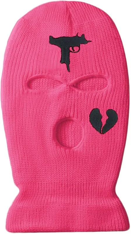 YAMEE 3 orifícios Uzi balaclava de ponto completo máscara de esqui inverno à prova de vento pescoço aquecedor térmico ciclismo para homens mulheres — Roupa aquecida
