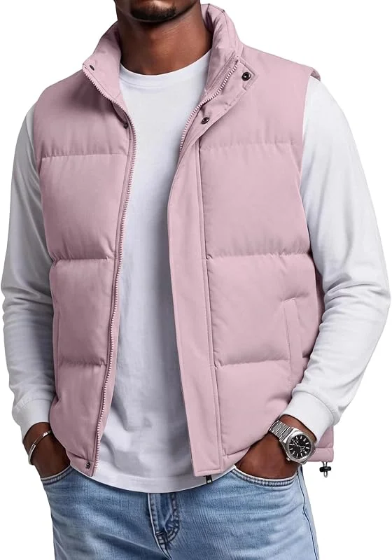 TOFOTL Colete de penas para homem, para exteriores, inverno, trail — Cozinha e lar