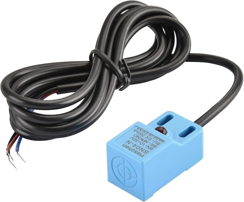 Heschen - Interruptor de sensor de proximidade indutivo quadrado tipo SN04-N detetor distância 5 mm 10-30 VDC 200 mA NPN normalmente aberto (NO) 3 fios — Aquecimento
