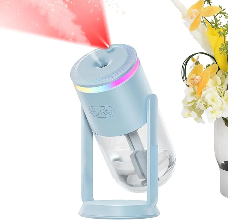 Humidificador LED 280ml USB Recargable Proyector con Luz de 7 Colores
