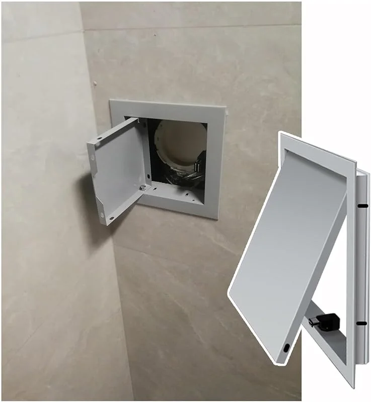 Genérico Panel de Acceso Gris para Paneles de Yeso - 8x12, 10x10, 10x12, 16x16, 20x20 - Puerta de Acceso a Pared para plomería, cableado y calefacción - Puerta de Servicio para Uso residencial y Hote — Aquecimento