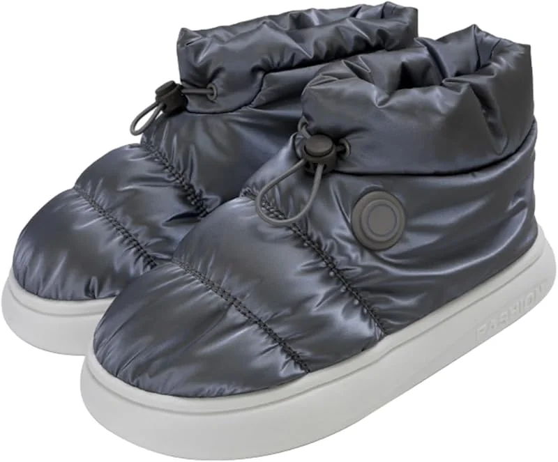 Calentadores de pies, botas de nieve de invierno antideslizantes calentadas, calentados para hombre recargables, zapatos térmicos para pies mantienen los pies aprox — Roupa aquecida