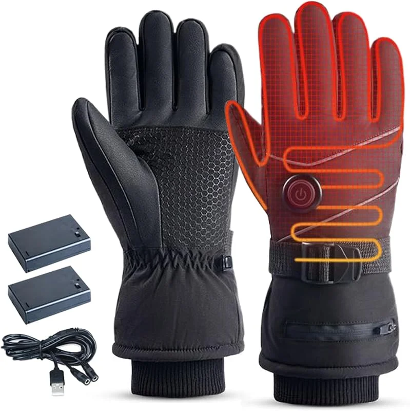 Guantes Calefactables Calentador de manos, 3 modos ajustables, pantalla — Roupa aquecida