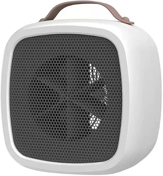 Wonderlamp - Aquecedor portátil tropico, 500 W, aquecimento rápido em 3 segundos, com alça de transporte e desligamento automático, 14, 2 x 10, 1 x 14, 1 cm (branco)