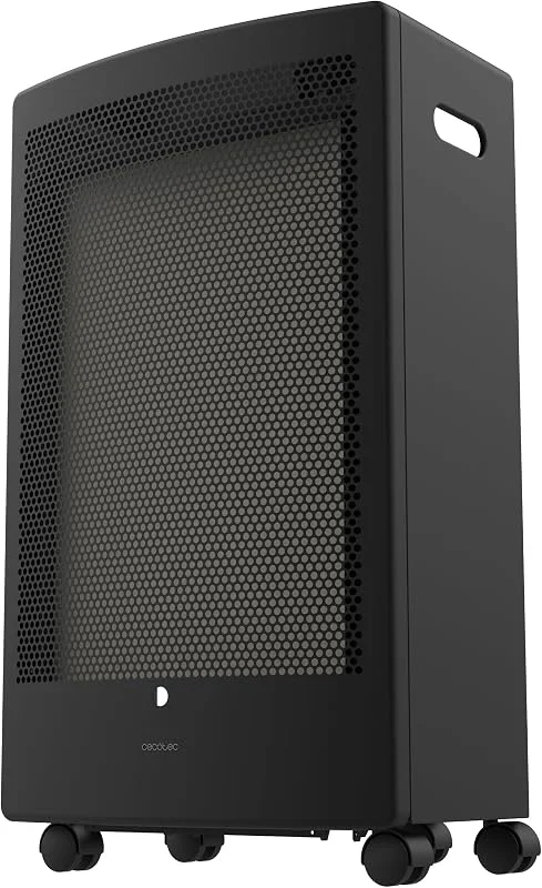 Cecotec Fogão a gás ReadyWarm 5300 Catalytic. 3000 W de potência em 2 níveis, calor uniforme, sistema de segurança tripla, compatível com bombas de gás de 13 kg de capacidade, alças e 4 rodas — Aquecimento