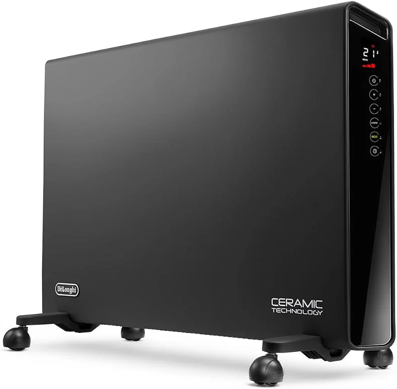 De'Longhi HX65L22 - Convetor com 3 níveis de potência, para até 65 m³, função ECO, 2200 W, Preto Cinzento — Aquecimento